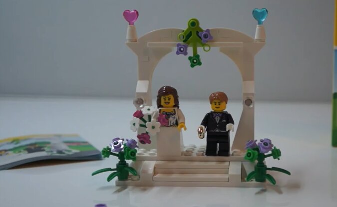Lego-Hochzeit. Quelle: YouTube Screenshot